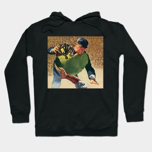 Vintage Sports Baseball Player, the Umpire Hoodie